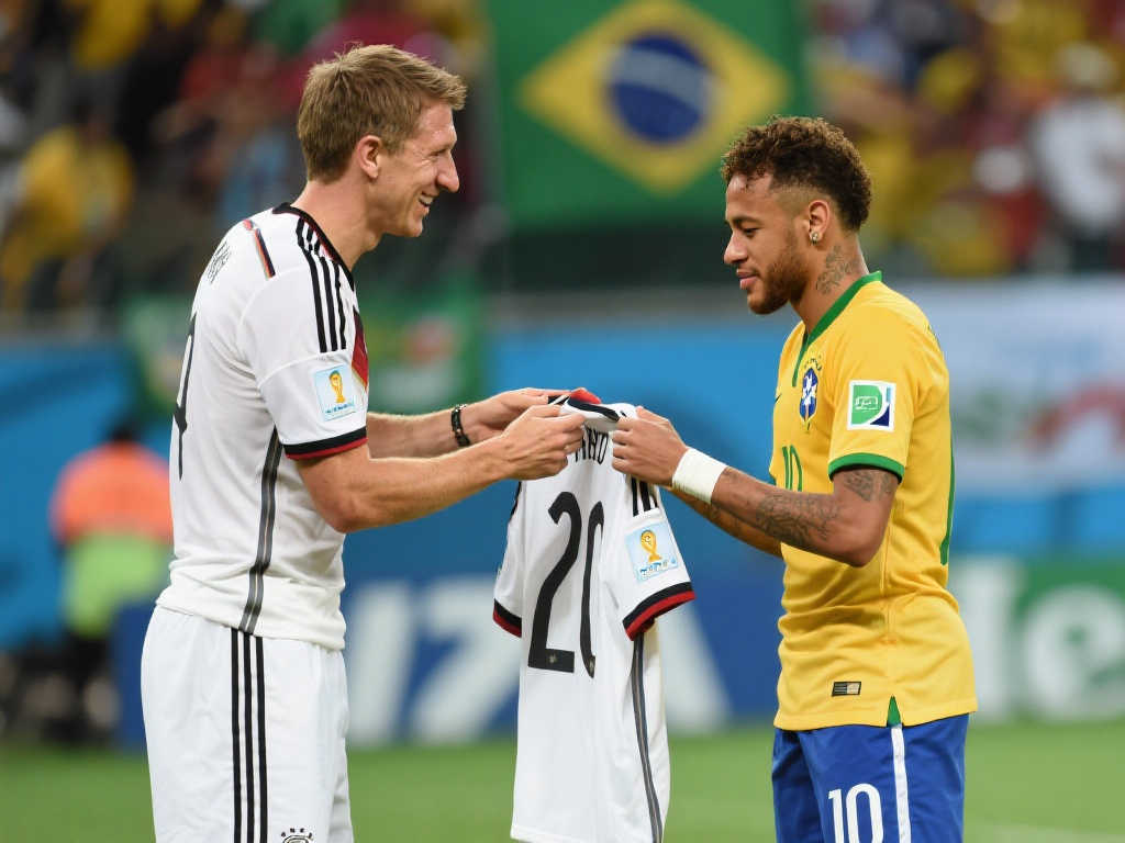 世界杯赛后球员互换球衣,温馨一幕打动无数网友 世界杯赛后球员互换球衣,温馨一幕打动无数网友